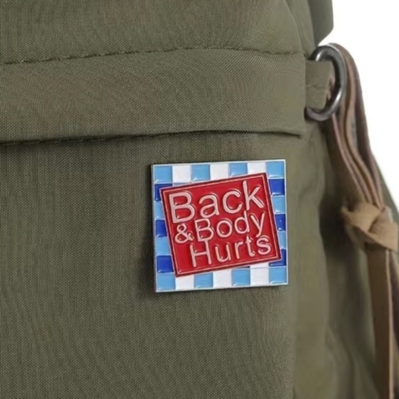 Boutique Accessories - "Back & Body Hurts" Enamel Pin